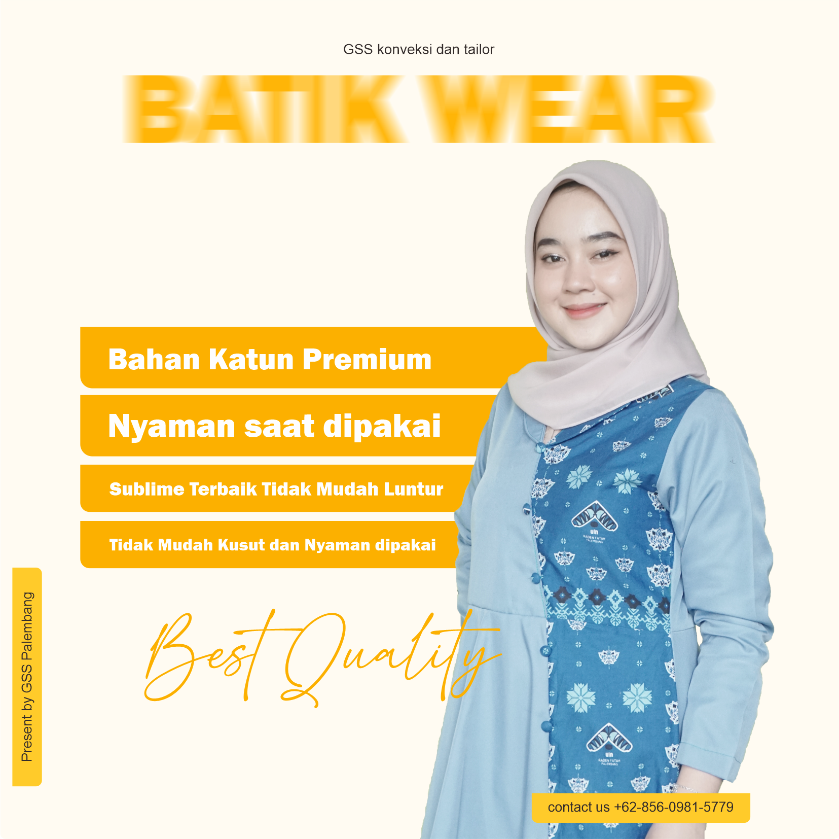 Konveksi pakaian batik kantor dan sekolah