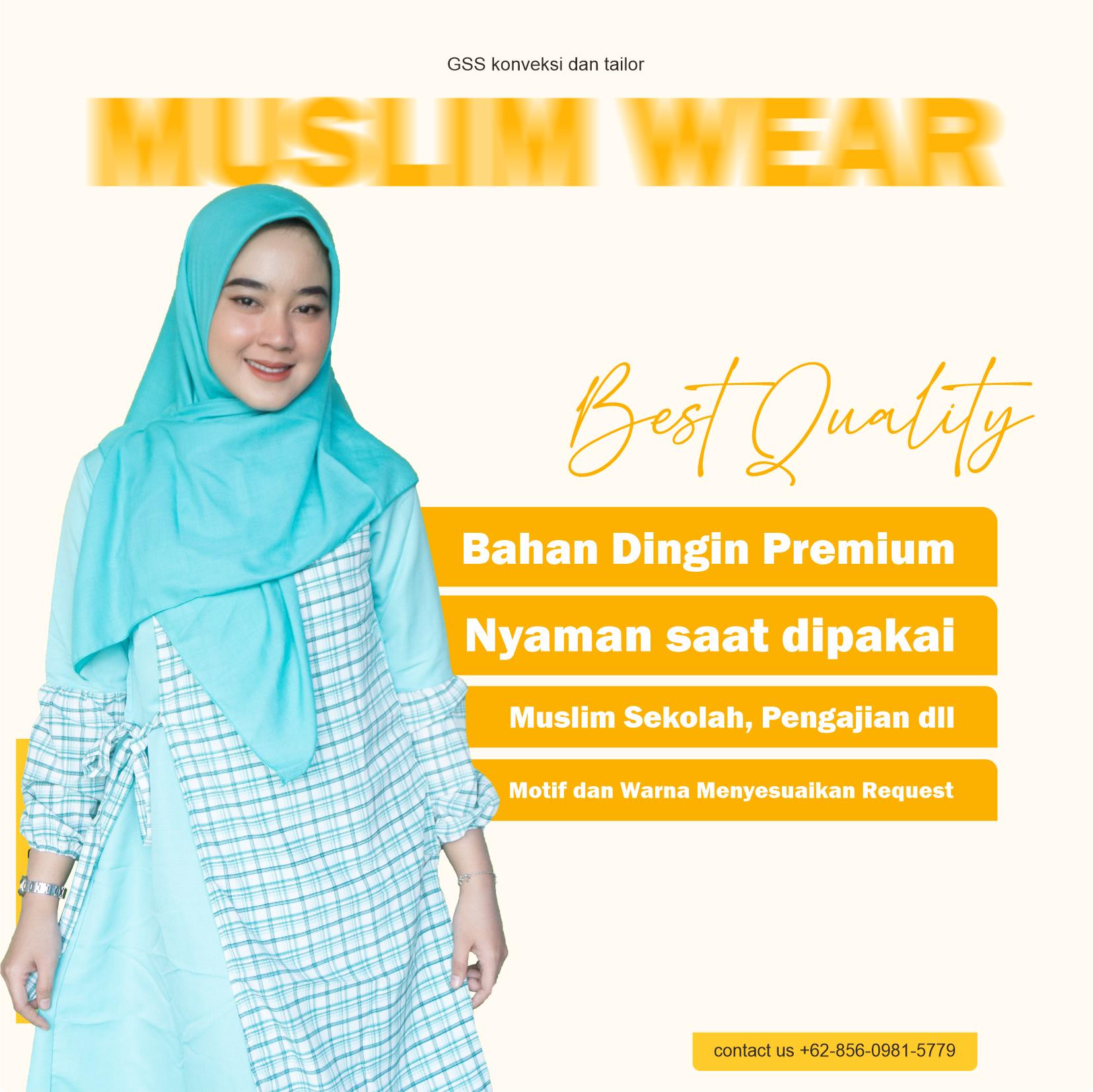 Jasa konveksi pakaian muslim syar'i dan modern