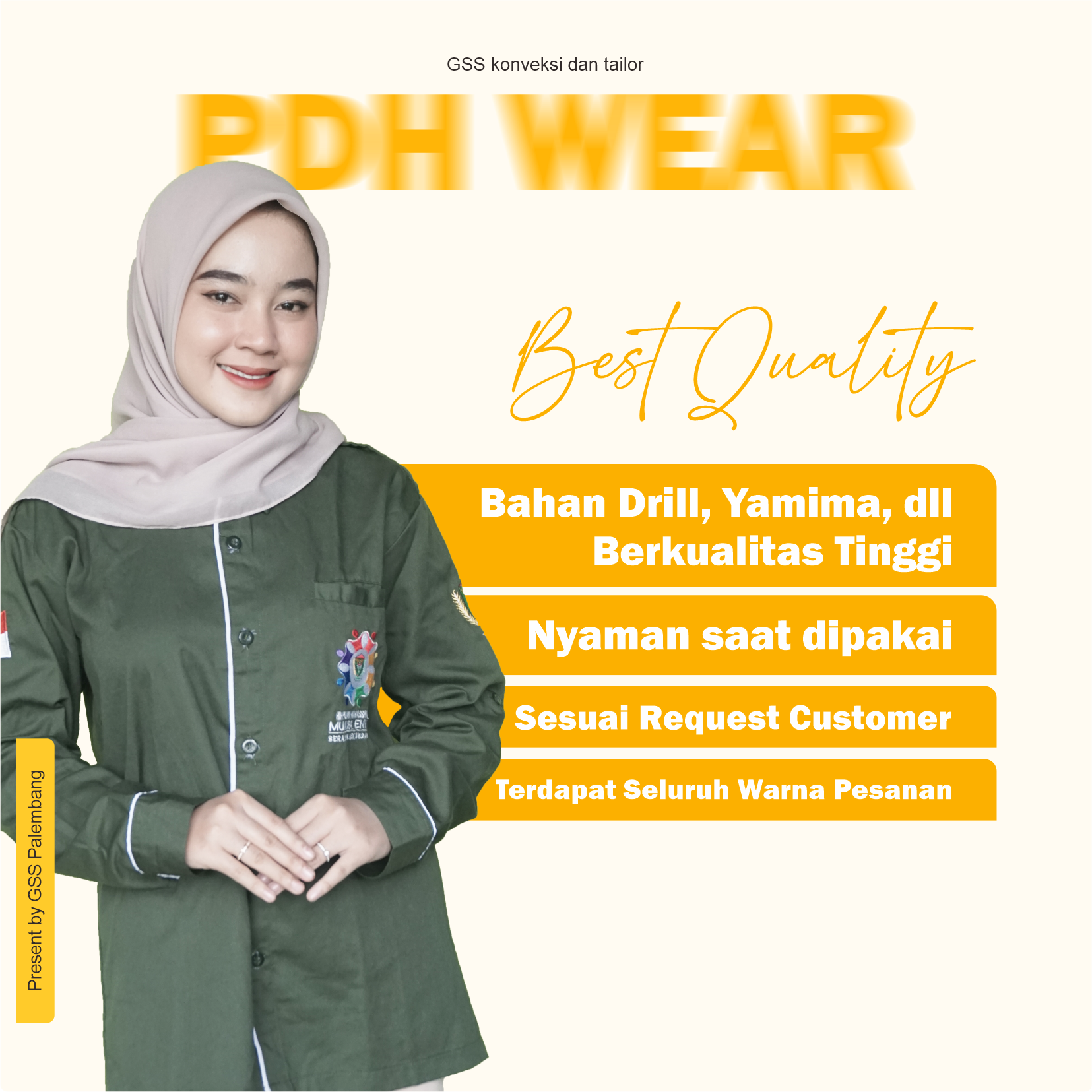 Jasa konveksi pakaian muslim syar'i dan modern